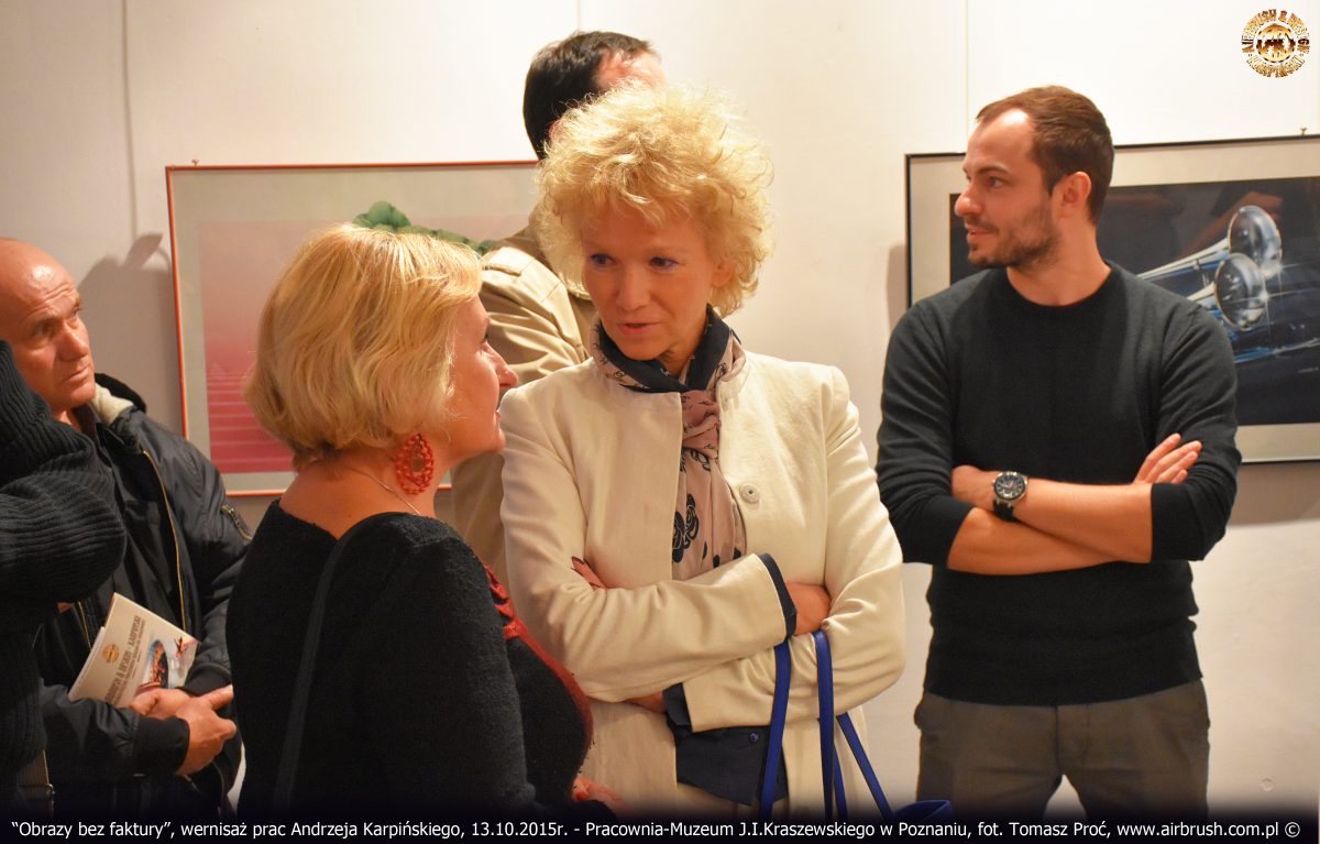 Obrazy bez faktury, wernisaż, 13.10.2015r. Pracownia-Muzeum J.I.Kraszewskiego w Poznaniu.
