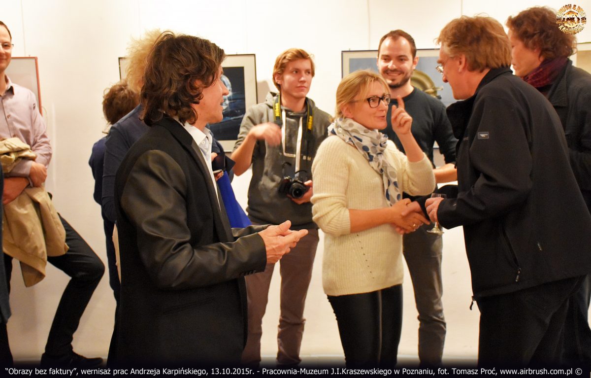 Obrazy bez faktury, wernisaż, 13.10.2015r. Pracownia-Muzeum J.I.Kraszewskiego w Poznaniu.