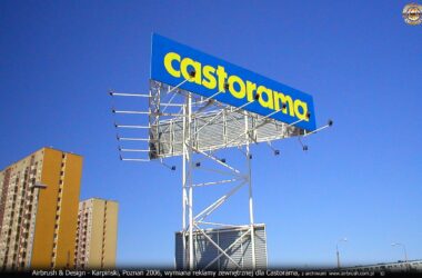 Plansze z konstrukcją i montażem dla Castorama Polska.